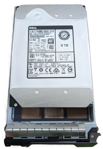 Dell 8TB SAS3 HDD 7.2K 12Gbps 3.5" with PowerEdge Caddy KRDKK