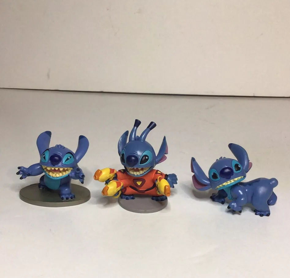 Disney Lilo And Stitch Figures Stitch Figures Plastic Set Of 3