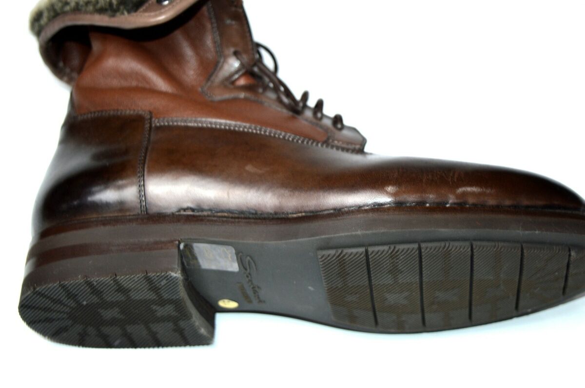 NEW SANTONI Boots Fur LIMITED EDITION Shoes Size Eu 39.5 Uk NEW SANTONI Boots Fur LIMITED EDITION Shoes Size Eu 39.5 Uk