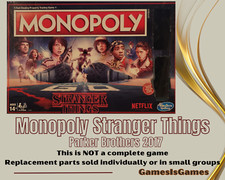 Board Game Parts: MONOPOLY STRANGER THINGS, Hasbro, 2017, replacement pieces