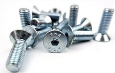 M10 COUNTERSUNK SOCKET SCREWS HIGH TENSILE 10.9 ZINC PLATED ALLEN KEY BOLTS