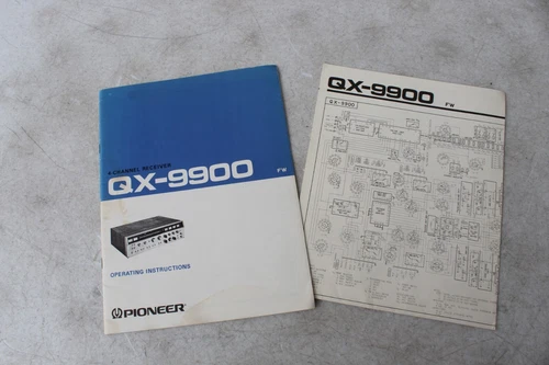 VTG 1970's Pioneer QX-9900 4-Channel Receive OPERATING INSTRUCTIONS + DIAGRAM