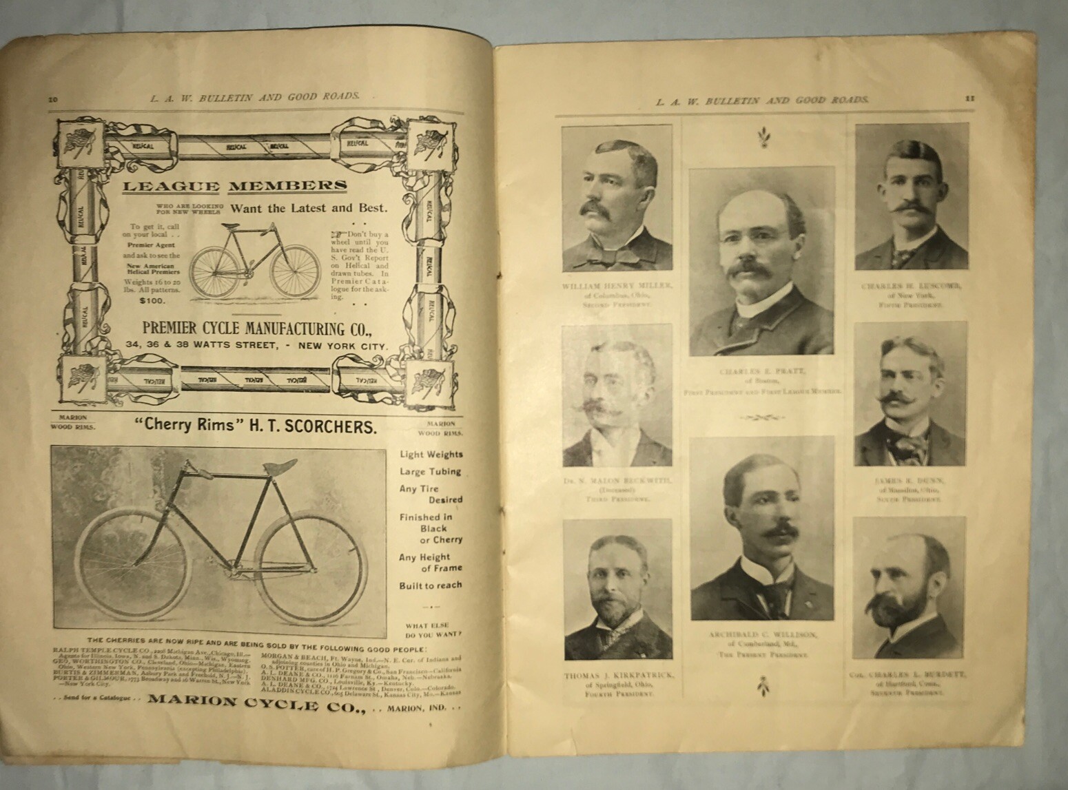 League of American Wheelmen Magazine April 5 1895 Great