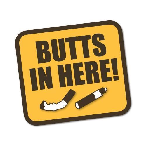 how do you spell cigarette butts Please Dispose of in the Provided Receptacles read Restroom Etiquette sign to make your Restrooms message clear to employees and visitors Warning! No Cigarette Butts in