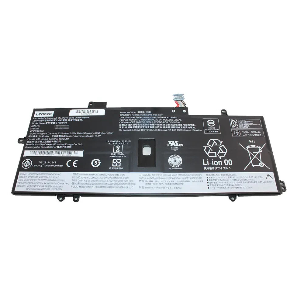 51Wh 4 Cell 15.4V Battery for Lenovo ThinkPad X1 Carbon 8th Gen, X1 Yoga 5th Gen
