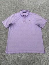 Travis Mathew Polo Shirt Mens XL Red Pima Cotton Casual Stretch Golf Golfer Men