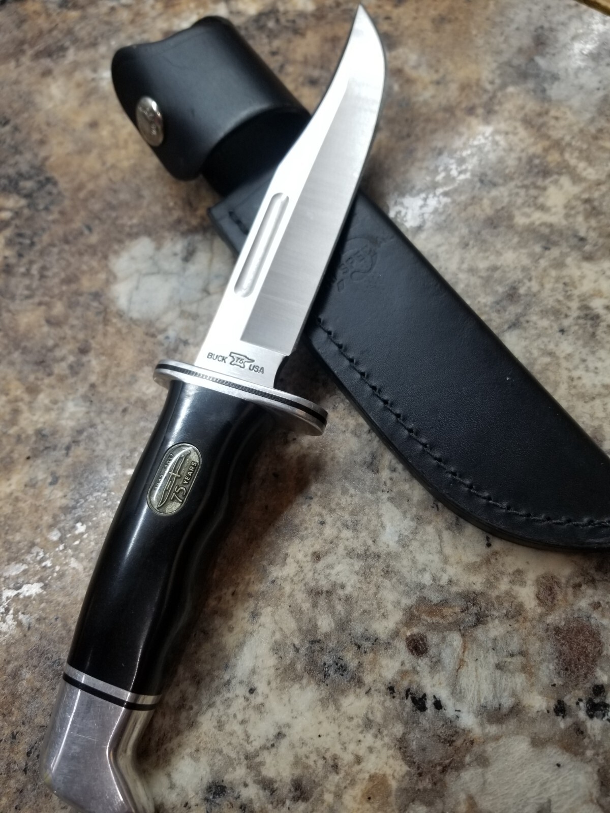 fixed blade BUCK KNIFE 119 Special 75 YEARS 19422017 + Matching