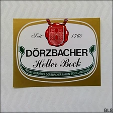 Dorzbacher Heller Bock Beer Label (BL8)