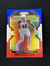 2021 Panini Prizm ISAIAH SIMMONS Red White Blue Prizm #81 Arizona Cardinals
