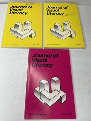 3 Rare Journal Visual Literacy Vol 11-#1, 10-#2 15-#1 Academic Visual 1990-95 E5