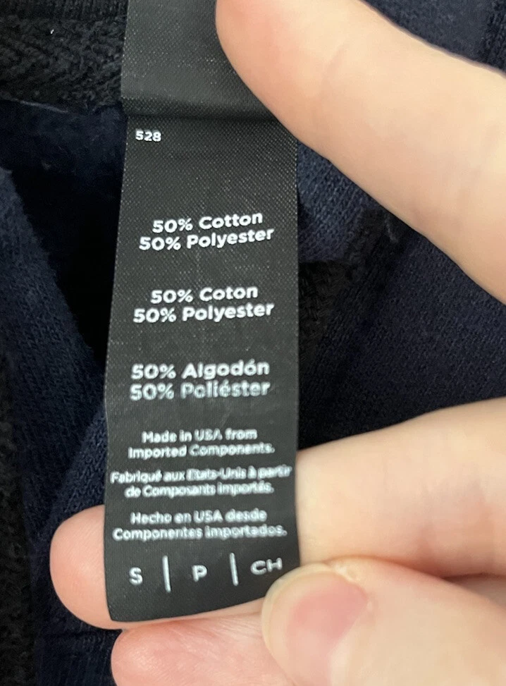 VETEMENTS Felpa con cappuccio pullover abbigliamento nove linee blu navy taglia small Tennessee forte