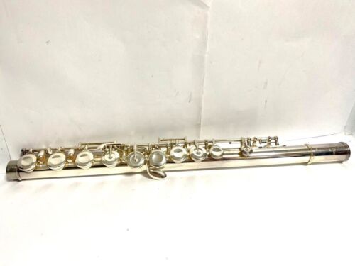 Pearl PF-665 Flute siver Musical instrument With Case From Japan