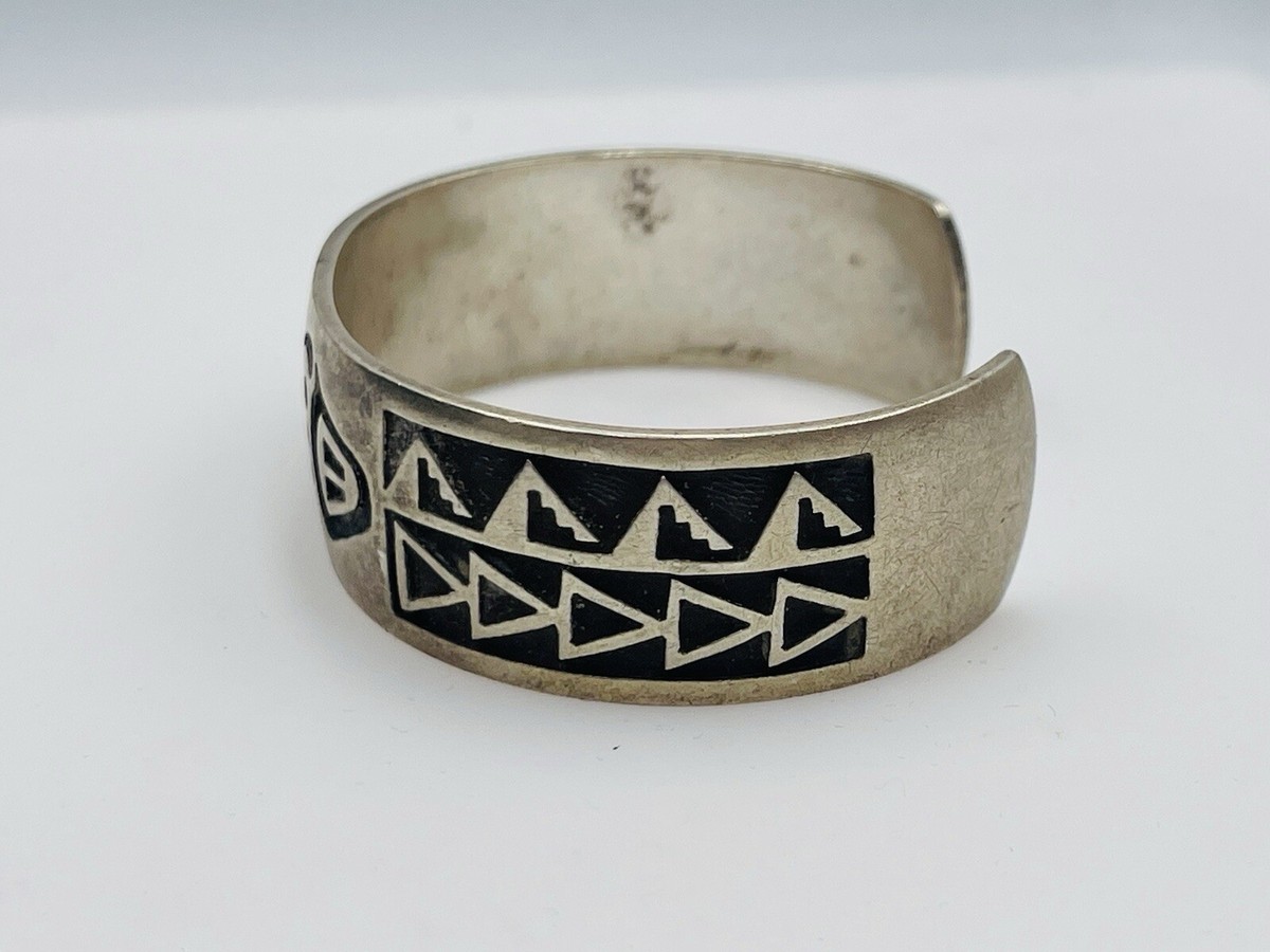 Steven Sockyma Vintage Hopi Sterling Silver Bear Claw Design Steven Sockyma Vintage Hopi Sterling Silver Bear Claw Design