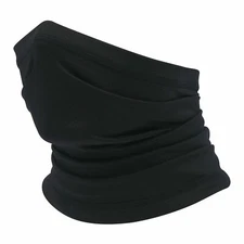 Black Multi-use Tube Scarf Bandana Head Nose Face Mask Neck Gaiter Head Wear 