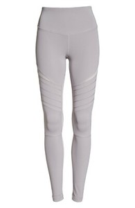 Zella Street Style High Waist Leggings Grey Bird Moto Style XXS