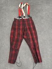 Vintage 1950s Woolrich Buffalo Plaid Red Black Plaid Hunting Pants
