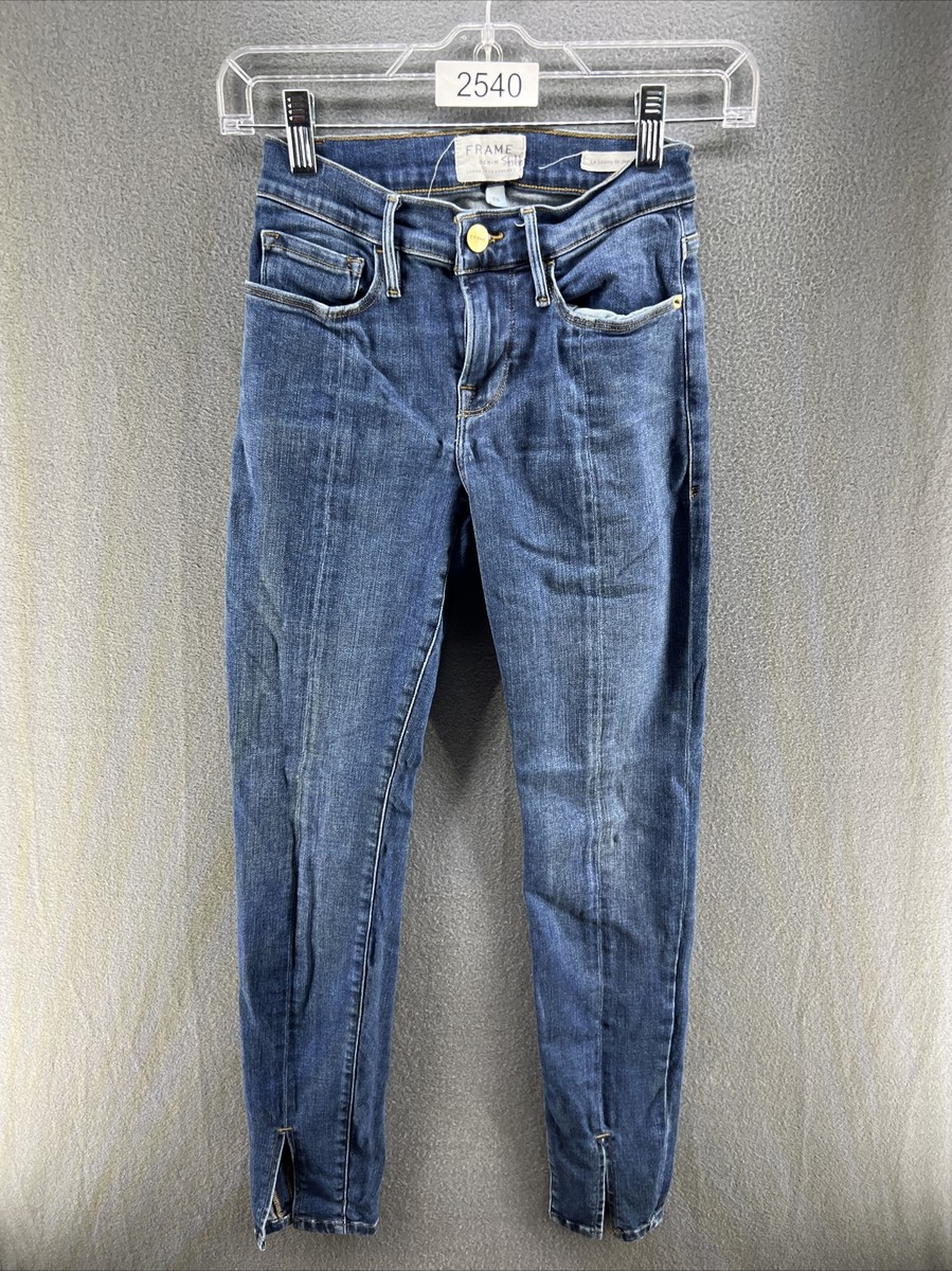 Pantalon Slim Femme Rag & Bone - Denim Bleu Foncé Délavé - Taille 25 - Occasion Excellent état