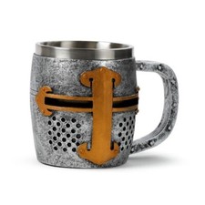 Gothic Fantasy & New Age - Decorative Tankard - Silver and Gold Medieval Knight