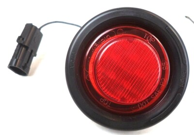 Dialight-17 12V 2.5'' Round Red Clearance Marker Light 17001RB w/Grommet