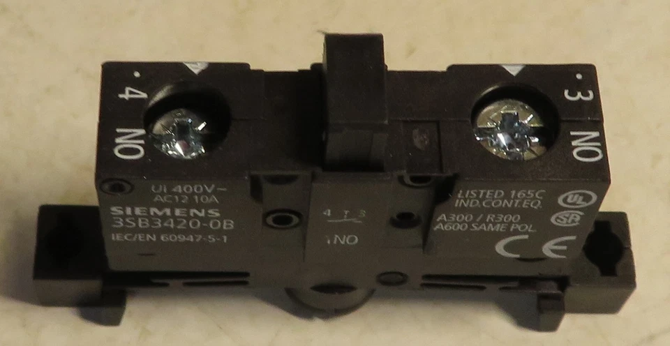 Siemens 3SB3403-0B Pushbutton Switch Auxiliary Contact New One 3SB34030B NOS - Image 4 of 4