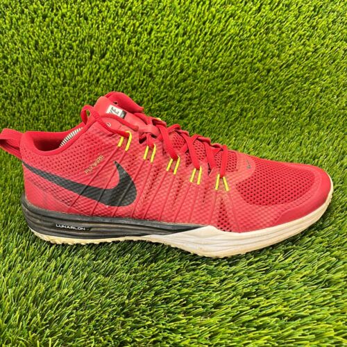 Nike Lunar TR1 Mens Size 11.5 Red Athletic Running Shoes Sneakers 652808-601 - Picture 1 of 10
