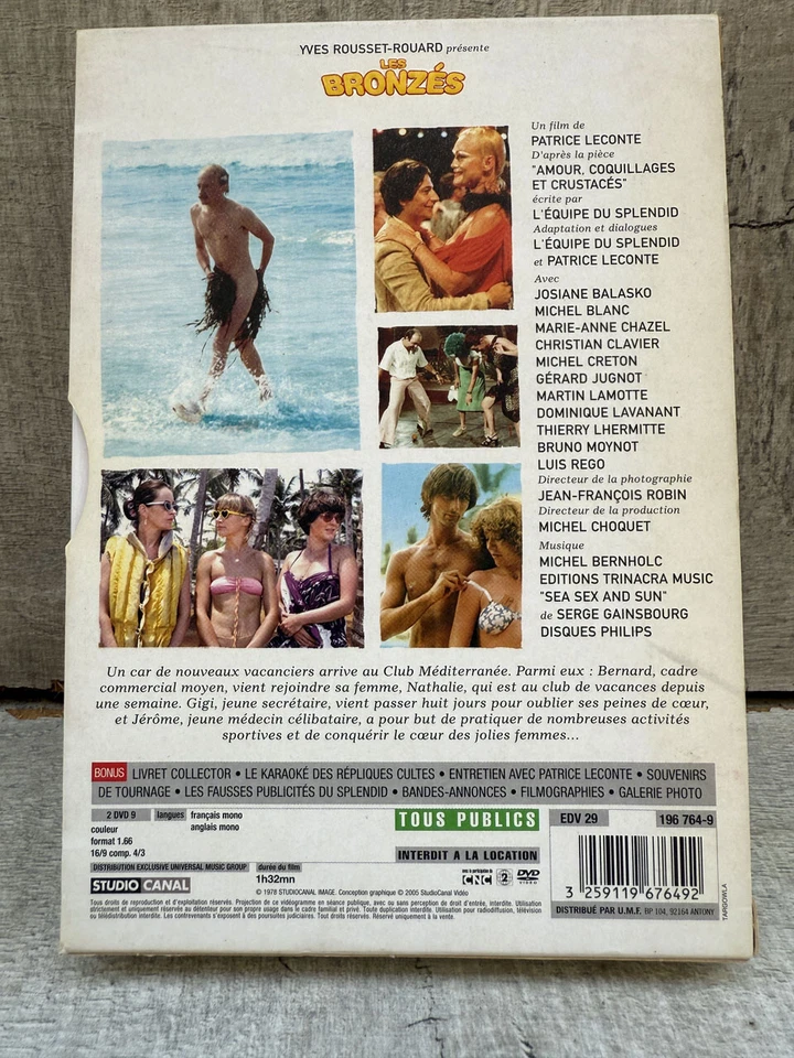 Les Bronzes Collector Edition DVD Josiane Balasko Michel Blanc Patrice Leconte - Image 4 of 4