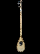 NEW ALBANIA KOSOVA CIFTELI-SMALL HANDCRAFT FOLK MUSICAL INSTRUMENT-57 CM