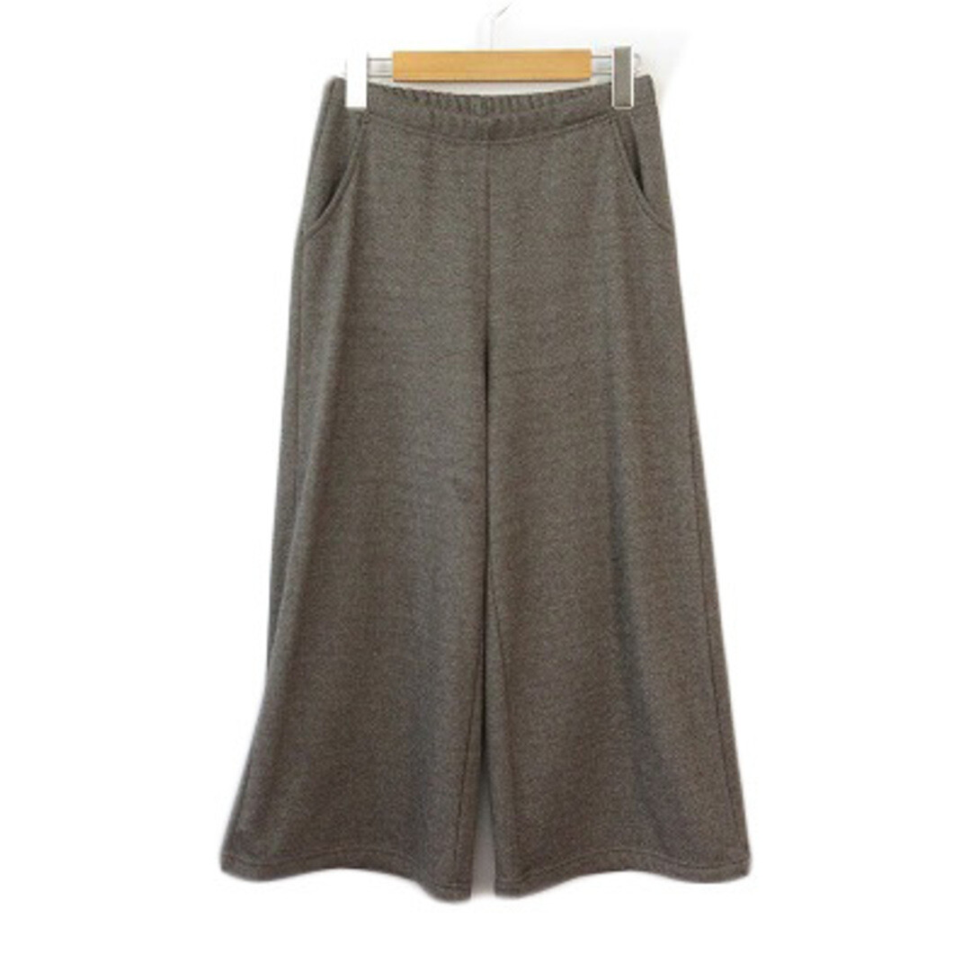 Hush Puppies Easy Pants Wide Herringbone Fleece Lined M Gray Brown Used dd5f5b3e