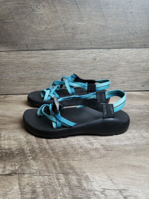 Chaco Teal and Black Strappy Sandals Chaco | Shoes | Teal And Black Strappy Sandals | Poshmark main image 4
