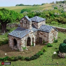 French Mausoleum T-Shaped FDM 3D Printed Tabletop Terrain Games DND 28mm Scale