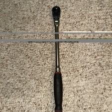 Snap-on 38 Dr. Long Flex Ratchet Red Comfort Grip-fhlf80