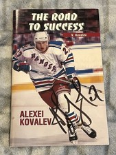 Alexei Kovalev NY Rangers Signed Autographed Book Pamphlet 1994