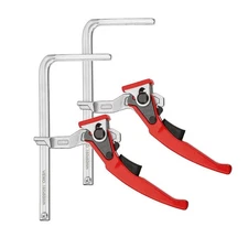 2 Pack Quick Ratchet Track Saw Guide Rail Clamp MFT Clamp