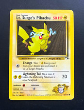 WotC Lt. Surge's Pikachu 81/132 Gym Heroes LP / dot read on eBay