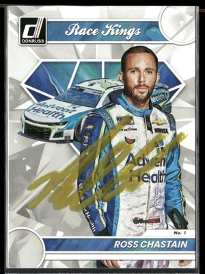 Signed 2023 Donruss #15 Ross Chastain IP Auto