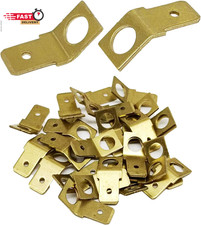 25 Pcs Quick Disconnect Connectors 1/4" Male Tab Non Insulated Solderless Discon