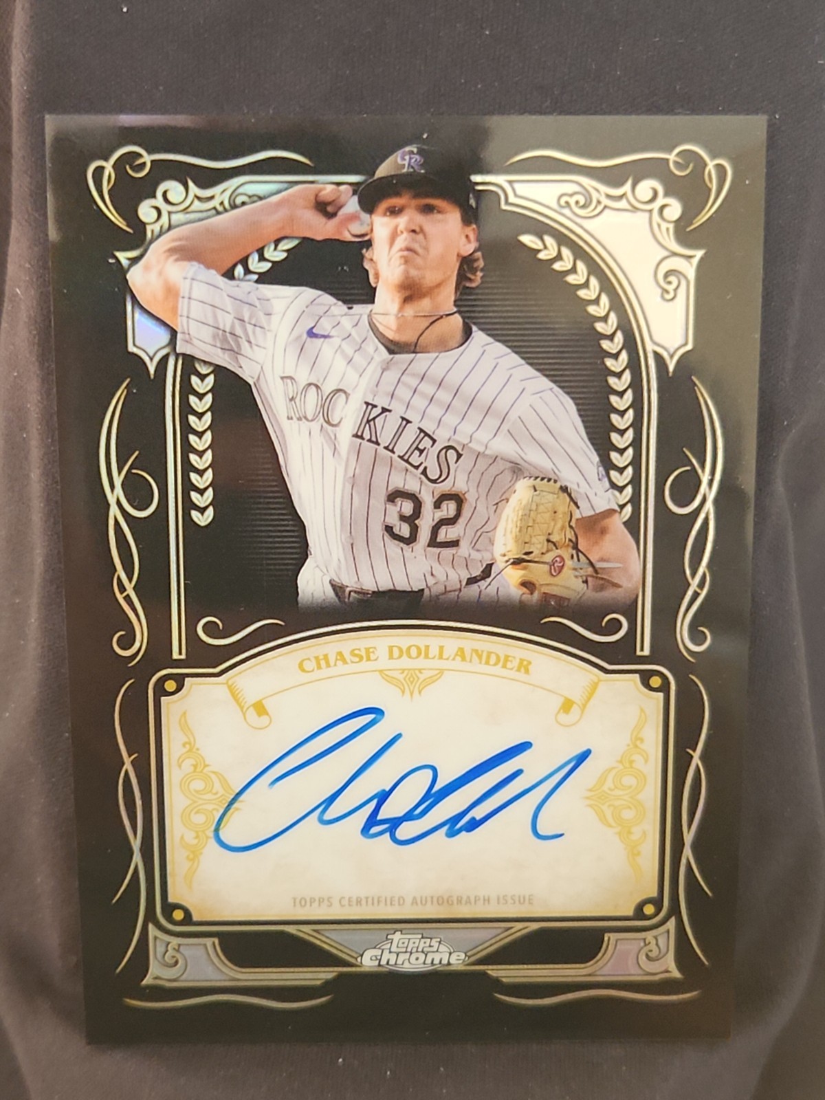 Chase Dollander Ink Strokes Auto 2026 Topps Chrome #IS-CHA SSP Rockies