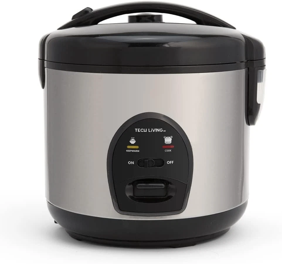 Tech LIVING Rice Cooker and Steamer Keep Warm Function for 1 6 People TL RCB01UK