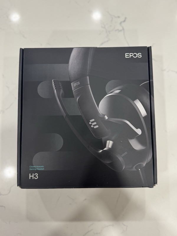 EPOS H3 Closed Acoustic Gaming Headset Onyx Black 1000888 PC PS5 Xbox