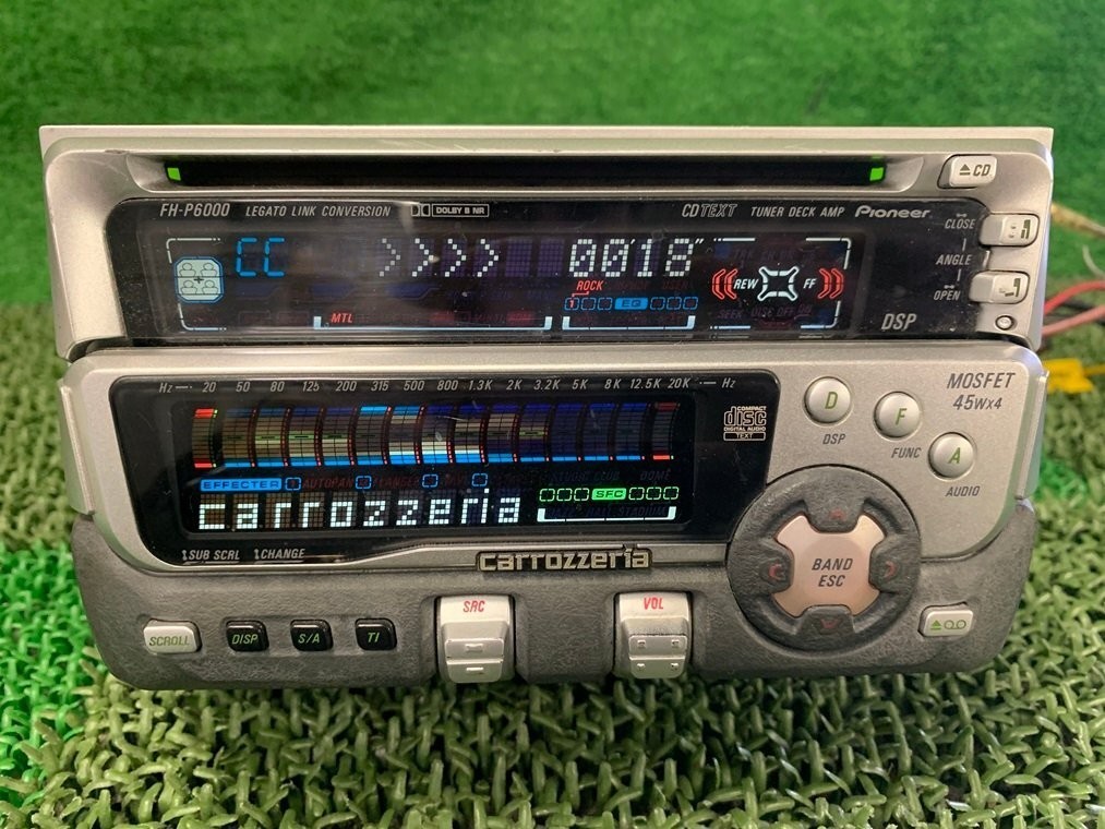 Carrozzeria FH-P6000 2DIN CD Cassette Head Unit Retro JDM Tested