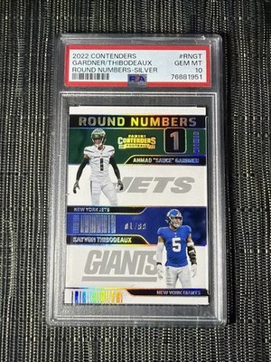 2022 "SAUCE" GARDNER / KAYVON THIBODEAUX ROUND NUMBRS SILVER 1/99 #RNGT PSA 10