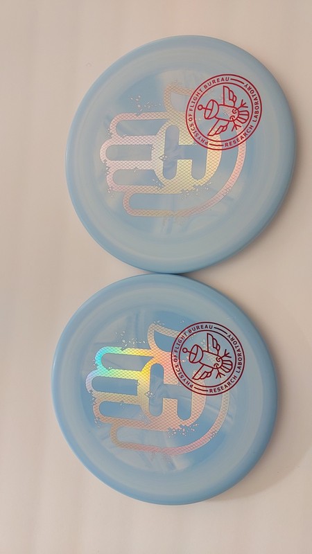 Pair Of Hand Eye Supply Stamped Limited Westside Disc Golf  Maiden Putters 173g 