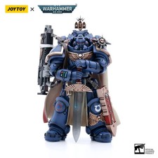 JOYTOY 1:18 Ultramarines Captain with Master-crafted Heavy Bolt rifle Gift Model