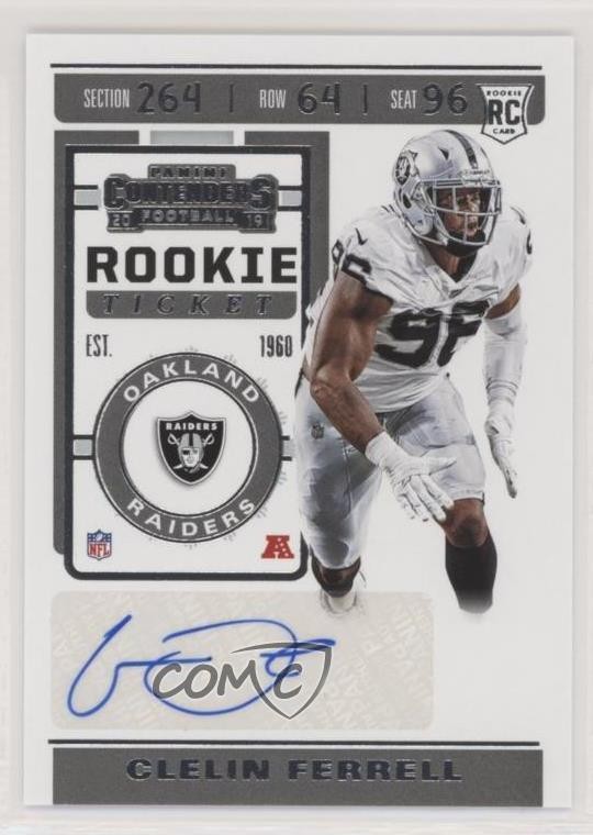 2019 Panini Contenders Rookie Ticket Clelin Ferrell #243 Rookie Auto RC 2r7
