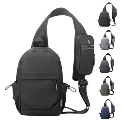 Anti-Theft Crossbody Sling Bag Casual Shoulder Hiking Backpack Motorcycle Che...