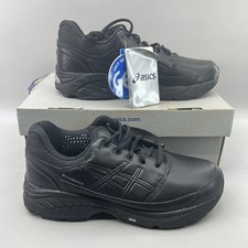 ASICS GEL-Foundation WorkPlace Shoes Women Size 6.5 2E Black Work Sneakers NEW