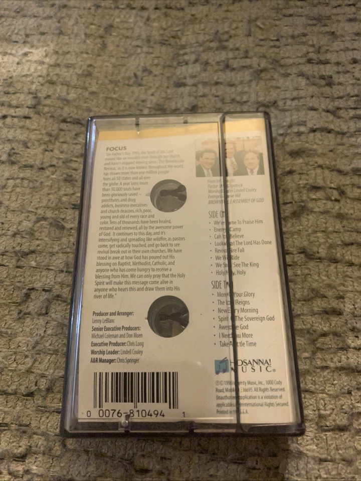 REVIVAL AT BROWNSVILLE - LIVE PRAISE & WORSHIP - CASSETTE - Image 2 of 3