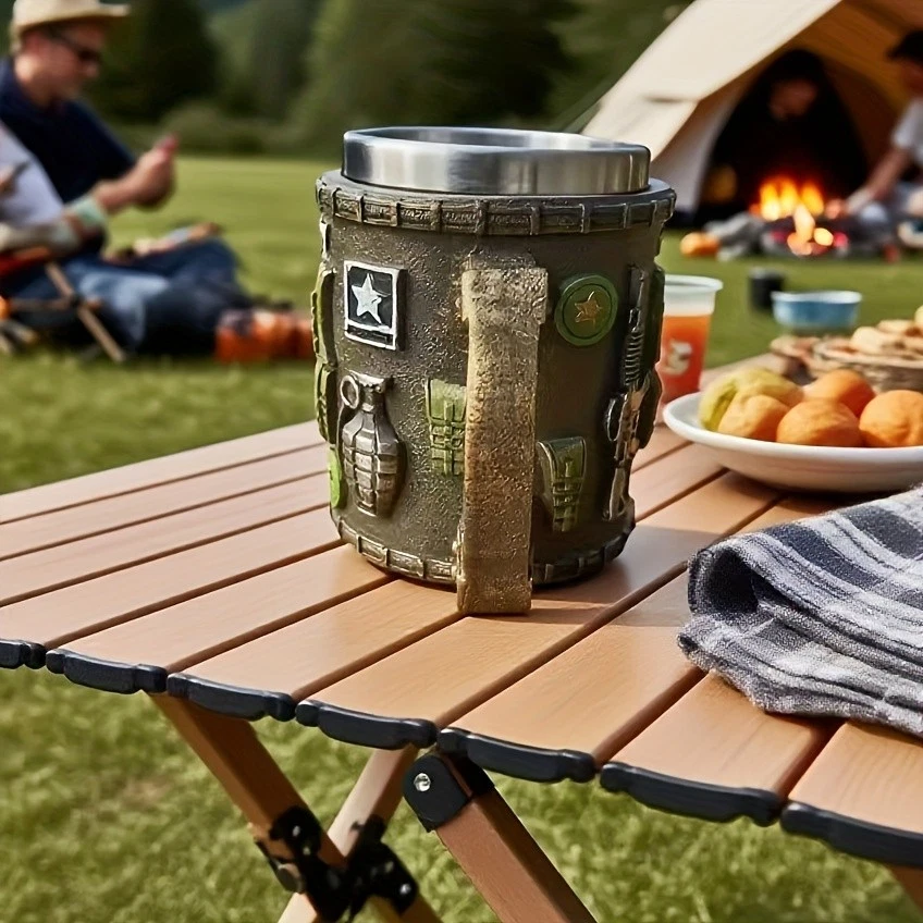 2025 Nueva Taza Militar 3D Resina Taza de Café | Regalo Soldado del Ejército, Tema Militar Foto 3 de 4