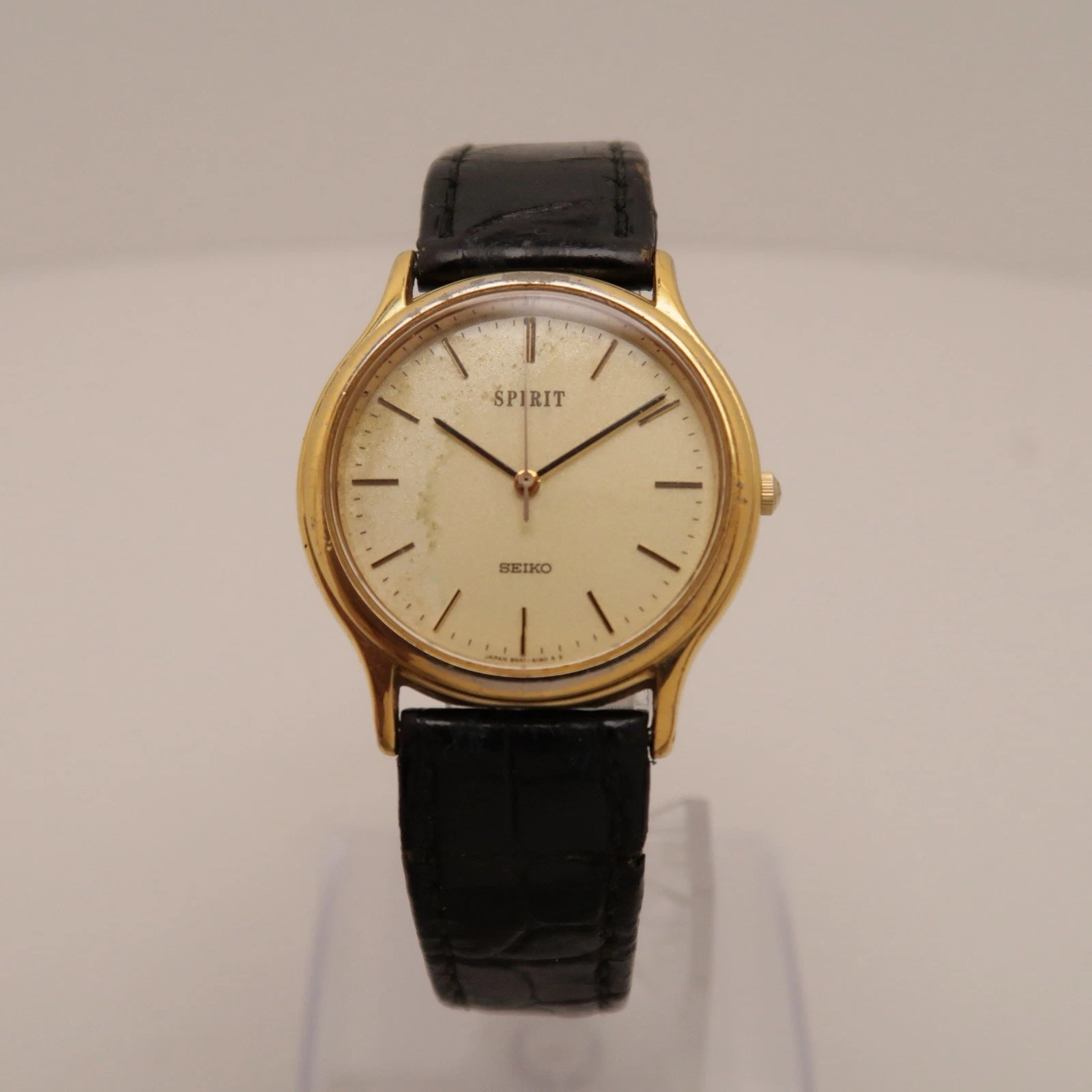 SEIKO Spirit 8N41-6130 Analog Quartz Men Vintage Watch W324 *WORKING