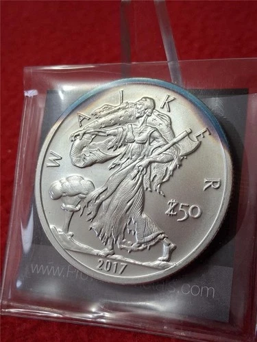 2017 ZOMBUCKS 'WALKER' Currency of The Apocalypse 1oz UNC SILVER RND    #MF-0564